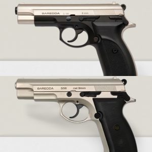baredda z88 black and satin cal.9mm p.a.k. blank and pepper pistol