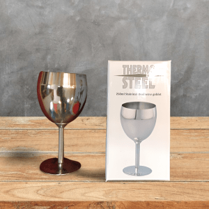 thermo steel wine goblet 250ml